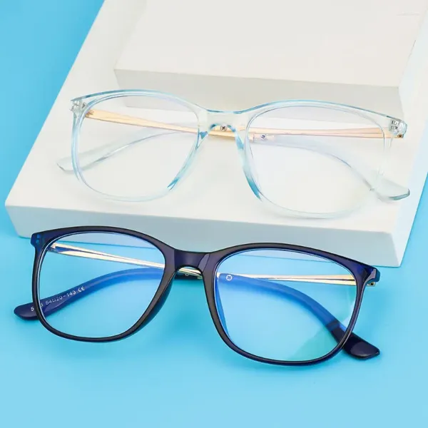 Lunettes de soleil mode Vintage Portable Ultra léger cadre lunettes Anti-bleu lunettes Protection des yeux