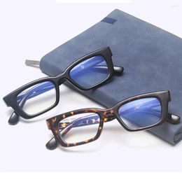 Lunettes de soleil à la mode, soins de Vision, blocage de la lumière bleue, monture carrée, lunettes d'ordinateur, lunettes Vintage Anti-bleu