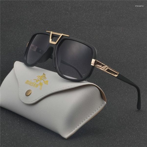 Lunettes de soleil mode femmes 2023 haute qualité France marque concepteur luxe lunettes de soleil noir carré lunettes de soleil pour homme NX