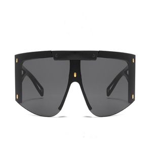 Zonnebrillen mode dames groot frame uv400 stijlvolle outdoor leverancier rijden winkelen zonnebrillendeinlasses 301Z