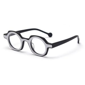 Lunettes de soleil Fasion Acetate Lenses plates Lunes Femme et Spectacle pour hommes et hommes 268i