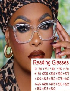 Lunettes de soleil Femme Lecture Loupe Transparent Carré Cadre Marque Designer Ordinateur Antifatigue Presbytie Lunettes 02668044