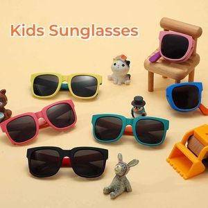 Zonnebrillen vouwen kinderen zonnebril gepersonaliseerde outdoor uv bescherming zonnebril voor jongens en meisjes zon gepolariseerde zonnebril D240514