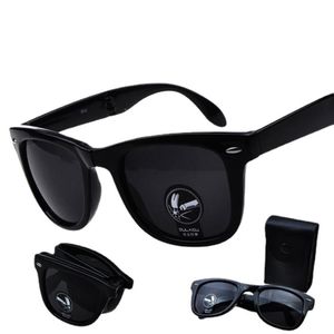 Gafas de sol Gafas plegables Diseño de marca Reflejado UV400 para hombres portátiles con caja 278i