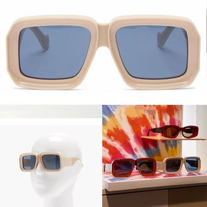 Gafas de sol para hombre y mujer negras 40064 placa clásica protección ocular cuadrada gafas de diseño UV estilo Barcelona Gafas de sol de diseñador con caja original