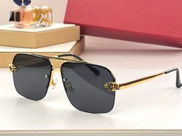 Lunettes de soleil pour hommes et femmes Designers 0410 Style Anti-Ultraviolet Retro Eyewear Square Glasses Random Box