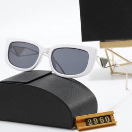Zonnebril voor mannen en vrouwen zomer 2960-stijl anti-ultraviolet 17wf retro vierkante plaat full frame mode bril willekeurige doos