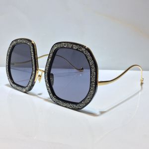 Zonnebril Voor Mannen en Vrouwen Zomer ANNA stralende ster blach stijl Anti-Ultraviolet Retro Plaat Full Frame mode Brillen Willekeurige Doos