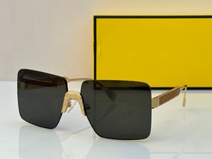 Zonnebril voor mannen Dames Designer 4083 Zomer Mode-stijlvolle High Street Traveler Style Anti-ultraviolet retroplaat vierkant frameloze bril willekeurige doos