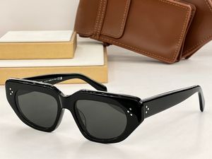 Zonnebrillen voor heren Dames Ontwerpers 40273 Cateye luxe stijl anti-ultraviolet retro plaatframe-accessoires voor reizen, strandvakantie, buitenactiviteiten, willekeurige doos