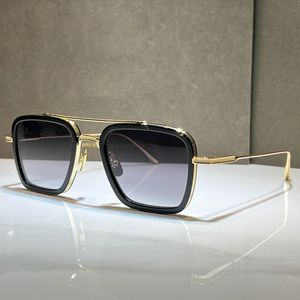 Gafas de sol para hombres Mujeres Verano VUELO 006 Estilo Anti-Ultravioleta Placa retro Gafas de montura completa Caja aleatoria