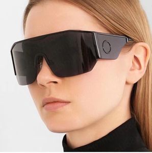 Zonnebril voor mannen vrouwen Zomer stijl 2220 Anti-Ultraviolet Retro Schild lens Plaat Ovaal Full Frame mode Brillen Willekeurige doos