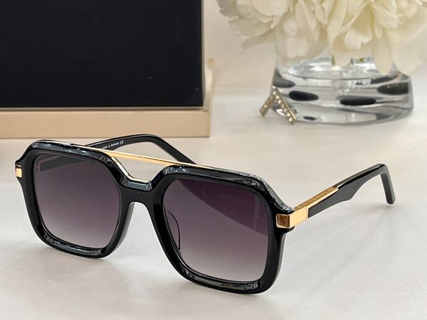 Lunettes de soleil pour hommes femmes été THE MADE Designers Square Style Anti-Ultraviolet Retro Plate Full Frame Lunettes Random Box