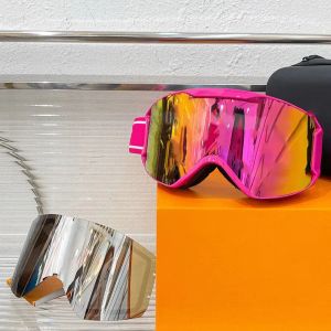 Zonnebrillen voor dames Designer Skibrillen Bril Reality Eyewear voor heren Dames Verstelbare luxe grote brillen Volledig frame Sneeuwsportzonnebril met etui