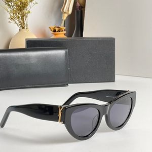 Lunettes de soleil pour femmes et hommes Designer Y Slm6090 Même style Classique Cat Eye Lunettes de papillon à monture étroite avec boîte