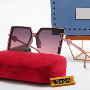 lunettes de soleil pour femmes classique été 2023 style métal et planche cadre lunettes de protection UV lentille tout neuf dans la boîte designer mode luxe homme ou femme 3469