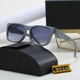 Óculos de sol femininos clássicos da moda verão 9814S estilo metal e armação de prancha óculos de proteção UV lente