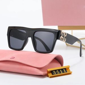 Zonnebril voor dames Designer zonnebril Klassieke bril Goggle Outdoor strandbril 5 kleuren Optionele M-handtekening