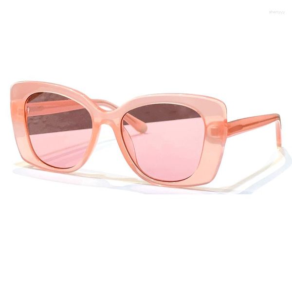 Lunettes de soleil pour femmes Fashion Trending Design Summer UV400 Gradient Shades Gafas De Sol Mujer Avec étuis