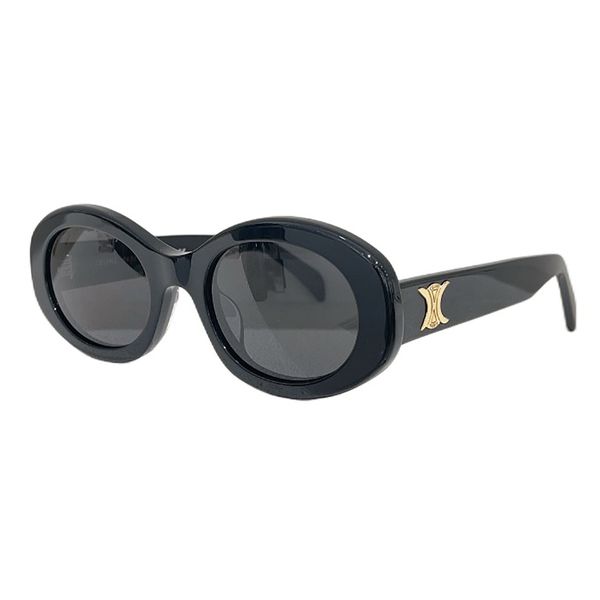 Lunettes de soleil pour femmes lunette de soleil Style Anti-Ultraviolet Rétro Plaque Plein Cadre Vintage Sexy Cat Eye Lunettes Ovale Acétate De Protection Conduite Lunettes Random Box