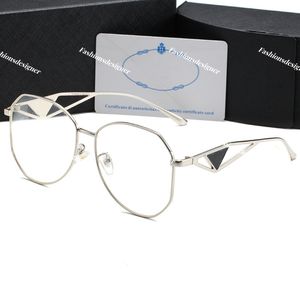 Zonnebrillen voor vrouwen lunette mannen zonnebril goud zilveren zeshoek metalen frame bril trendy transparante lens leesbril met case designer zonnebril