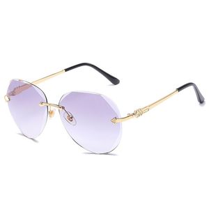 Zonnebrillen voor vrouwen luxe sunglass dames mode sunglases dames oversized zonnebril hoge kwaliteit randloze designer zonnebril 6c5j22