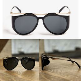 Lunettes de soleil pour femmes hommes Classic Brand Luxury Quality M137 Lunes Métal Miroir Jambes Couvures des lunettes de soleil Designer Sunglasses Fashion Boîte originale