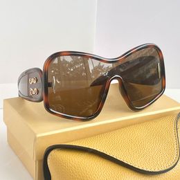 Lunettes de soleil pour femmes Hommes miroir tout-en-un sans cadre LW4012 lunettes surdimensionnées Lentille galvanisée Lunettes de soleil de créateur Lunettes de sport de plein air Boîte d'origine en cuir