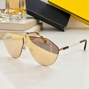 Lunettes de soleil pour femmes hommes oversize Rimless tout-en-un FE40080 sacoche trapstar Protection lunettes de soleil design Cadre en métal galvanisé Boîte d'origine