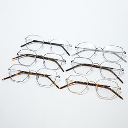 Zonnebril voor vrouwen Heren Hoogwaardige optische bril Readgril Lozage Lens Schroefloos Rescripti Semi Rimless