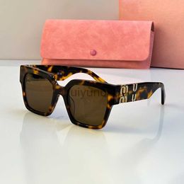 Gafas de sol para mujer Gafas de sol miumius Gafas de sol de concha de tortuga Gafas de sol de acetato de buena calidad Estilo americano Gafas simples y elegantes para exteriores W960A1