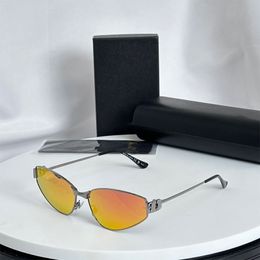 Zonnebril voor dames Verguld metalen frame Luxe BB-bril 0335 Fashion ovale designer zonnebril, klassieke zwarte originele doos