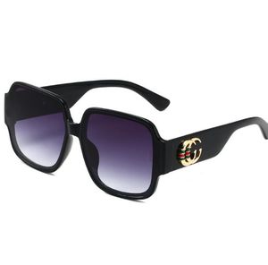 lunettes de soleil pour WoMen Style Anti-Ultraviolet Retro Shield Lens Plate Square Frame Fashion Eyeglasses