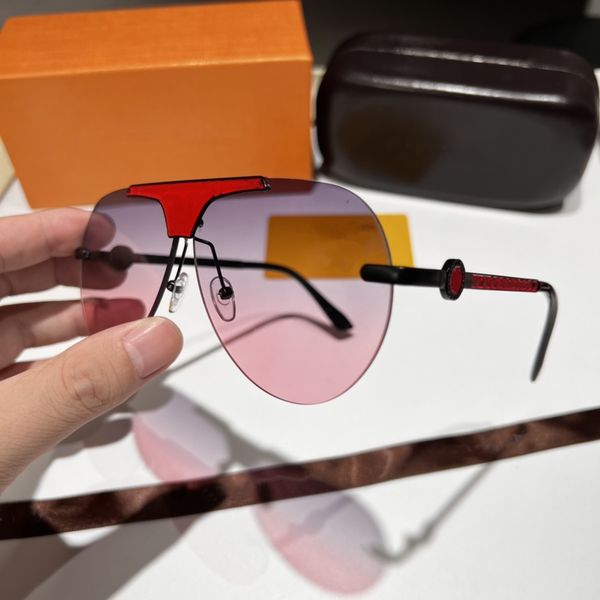 Lunettes de soleil pour femmes été 8877 style populaire anti-ultraviolet rétro plaque carrée grand cadre invisible lunettes lunettes hommes lunettes de soleil lunettes Whit Box