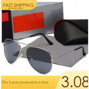 Gafas de sol para mujer Diseñador Aviador para hombres Rale Ban Gafas Mujer Protección Sombras Lente de vidrio real Marco de metal dorado Conducción PPDDA 58 Raybans 254