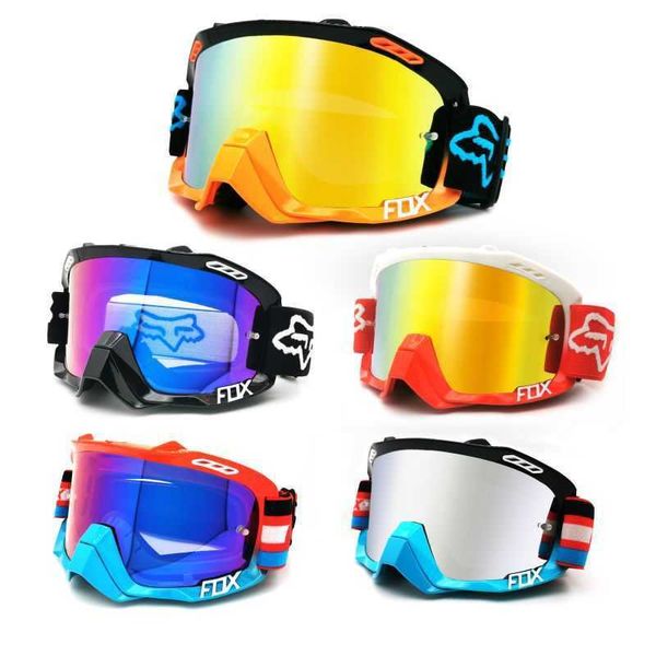 Lunettes de soleil Fox moto lunettes tout-terrain sports de plein air coupe-vent sable anti ultraviolet lunettes d'équitation lunettes