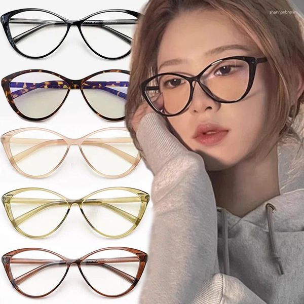 Lunettes de soleil Frame Cat Eyewear Fashion Girls Reading Lunes Couleur Solie Lémoirie Léopard Black Loyaux Lumières Bude Spectacles