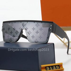 Zonnebril frame studio half-frame bril Luxe bril mode mannen vrouwen vierkant gemonteerd buiten sportstrand 5a kwaliteit
