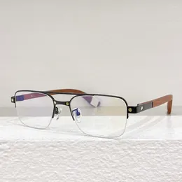 Cadres de lunettes de soleil 03108O 03162O Half-Frame Embouts sans bord