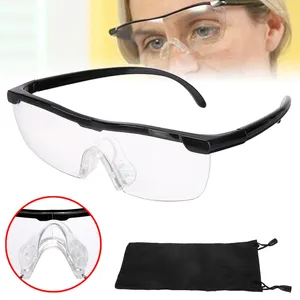 Lunettes de soleil Cadres de 1,8x Magnification des lunettes de lecture de lunettes Magnifique 200% Lenses de grossissement Cadeau portable pour les parents Presbyopic
