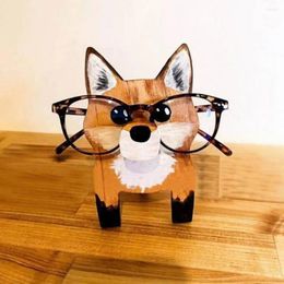 Lunettes de soleil Cadres 1 PC Lunettes Animal Rack Mignon de bois de bois mignon 3D Lunettes de soleil Afficher les lunettes Show Bijoux du support Howder Showcase