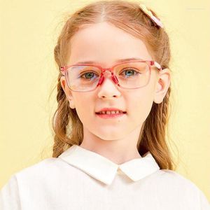 Monturas De gafas De sol 2022, montura De gafas cuadradas para niños, gafas ópticas TR90 De luz azul, gafas De Grau