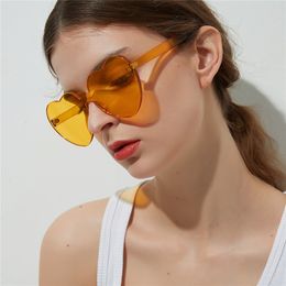 Zonnebril Frames 2023 Candy kleur hartvorm oceaan persoonlijkheidsbril zonnebril 230629