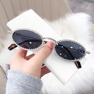 Zonnebrilmonturen 2023 Fashion Cat Eye Klein metalen frame Retro Trend UV400 Bescherming Brillen Streetwear zonnebril