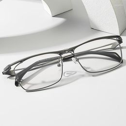 Zonnebrillen frames 2023 retro mode vierkant pure titanium luxe mannen optische bril vrouwen bril