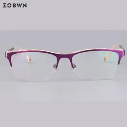 Marcos de gafas de sol 2024 EST Fashion Fiesses Mujeres Gamias ópticas Armacao de Oculos Grau Feminino Moldura Quadros