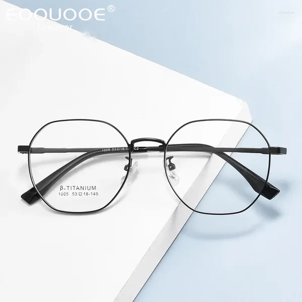 Marcos de gafas de sol 2024 GACEA DE GEOMETROS DE MODA 13.1G Prescripción Blue Light Optics Spectacles Gafas para hombres Mujeres