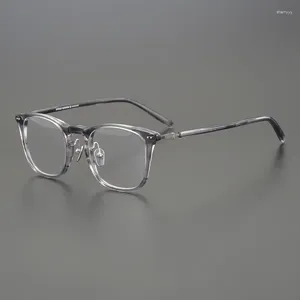 Zonnebrillen frames 2024 glazen frame titanium recept vrouwen bijziendheid bril in de bril voor mannen vintage Japan designer merk