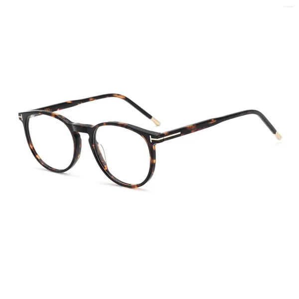 Marcos de gafas de sol 2024 Acetato ovalado Retro Gafas de lujo para hombres Mujeres Lectura clásica Gafas graduadas Marco Gafas ópticas