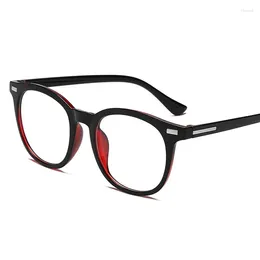 Zonnebrilmonturen 2024 Vintage Bril Dames Heren Ronde Heldere Optische Brillen Frame Zwart Spektakel Unisex Anti Blauw Licht